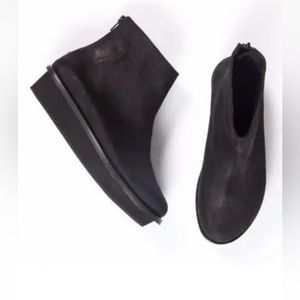 WALK Anat Dahari Platform Black Nubuck Boots "Hand Made in Israel" 8.5/39 Arche